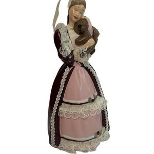 Hallmark Keepsake Christmas 2001 Ornament 0098 Victorian Barbie & Cedric Bear
